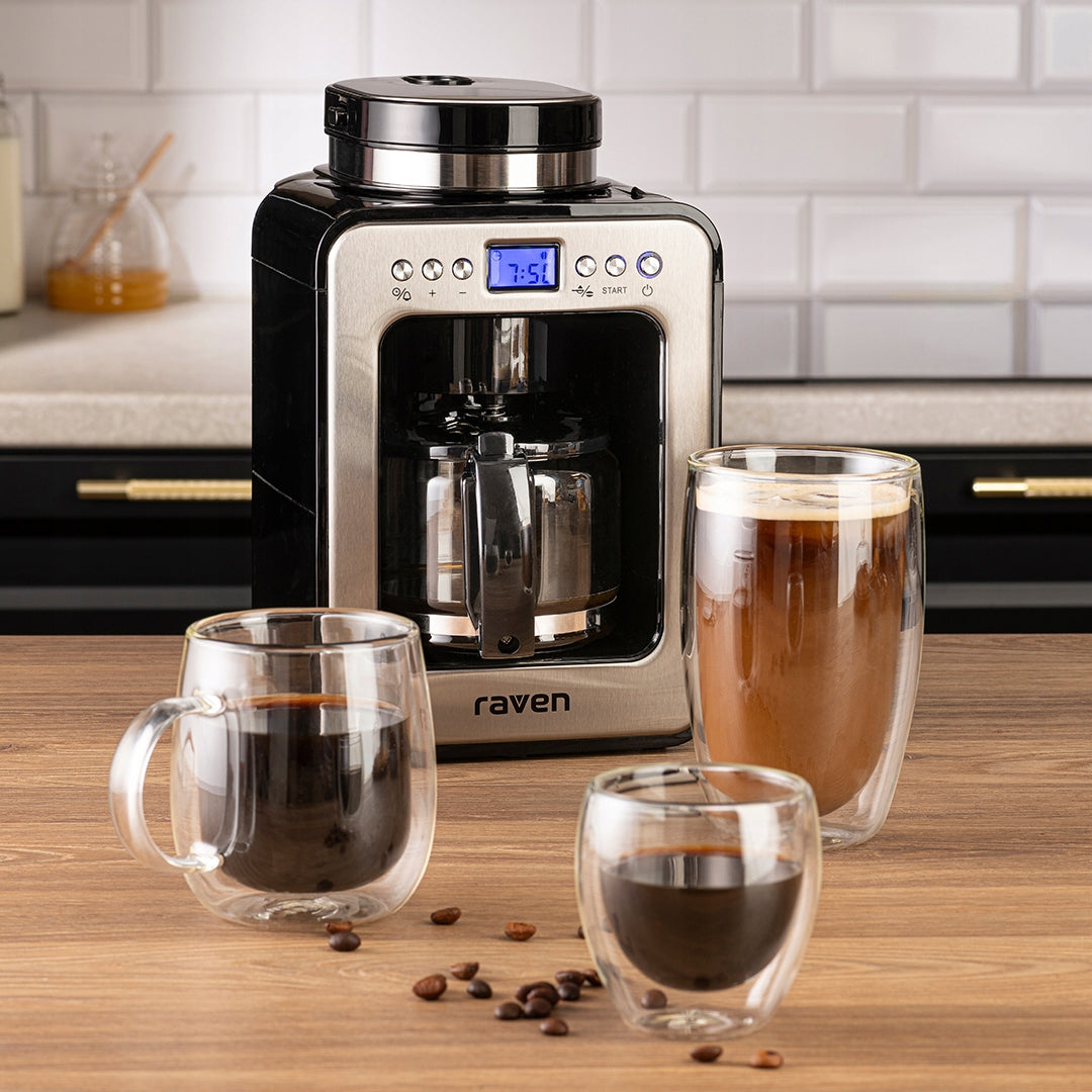 Overflow Express with Grinder RAVEN EEP002 0,6L Heating Plate Clock Packaging status original