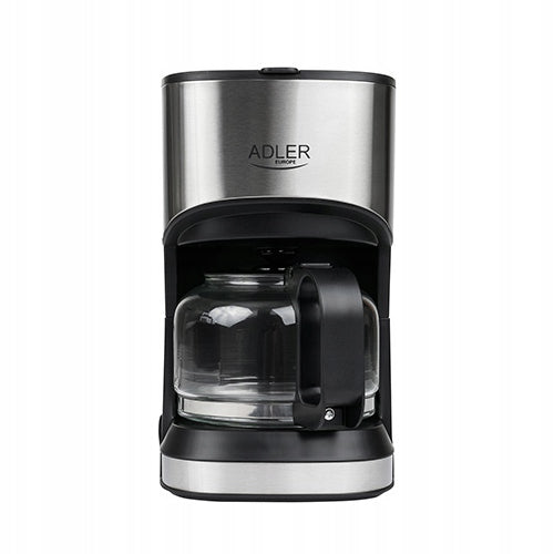 Overflow coffee maker 0,7L 550W Silver with Glass Pitcher Adler Brand ADLER