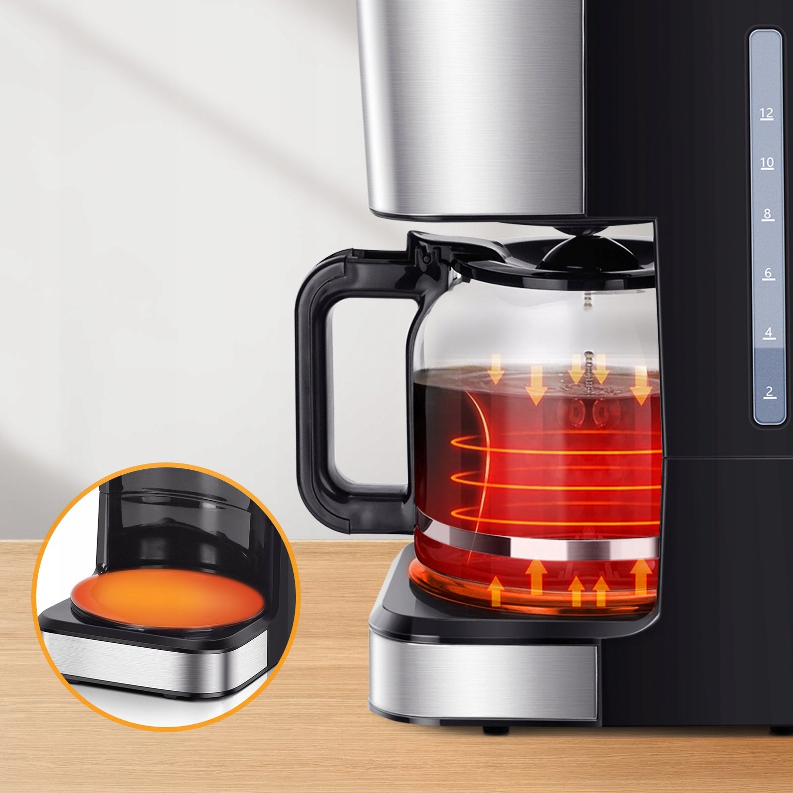 Overflow coffee maker 950W 1,5L temp maintenance black Taylor Swoden Brand Taylor Swoden