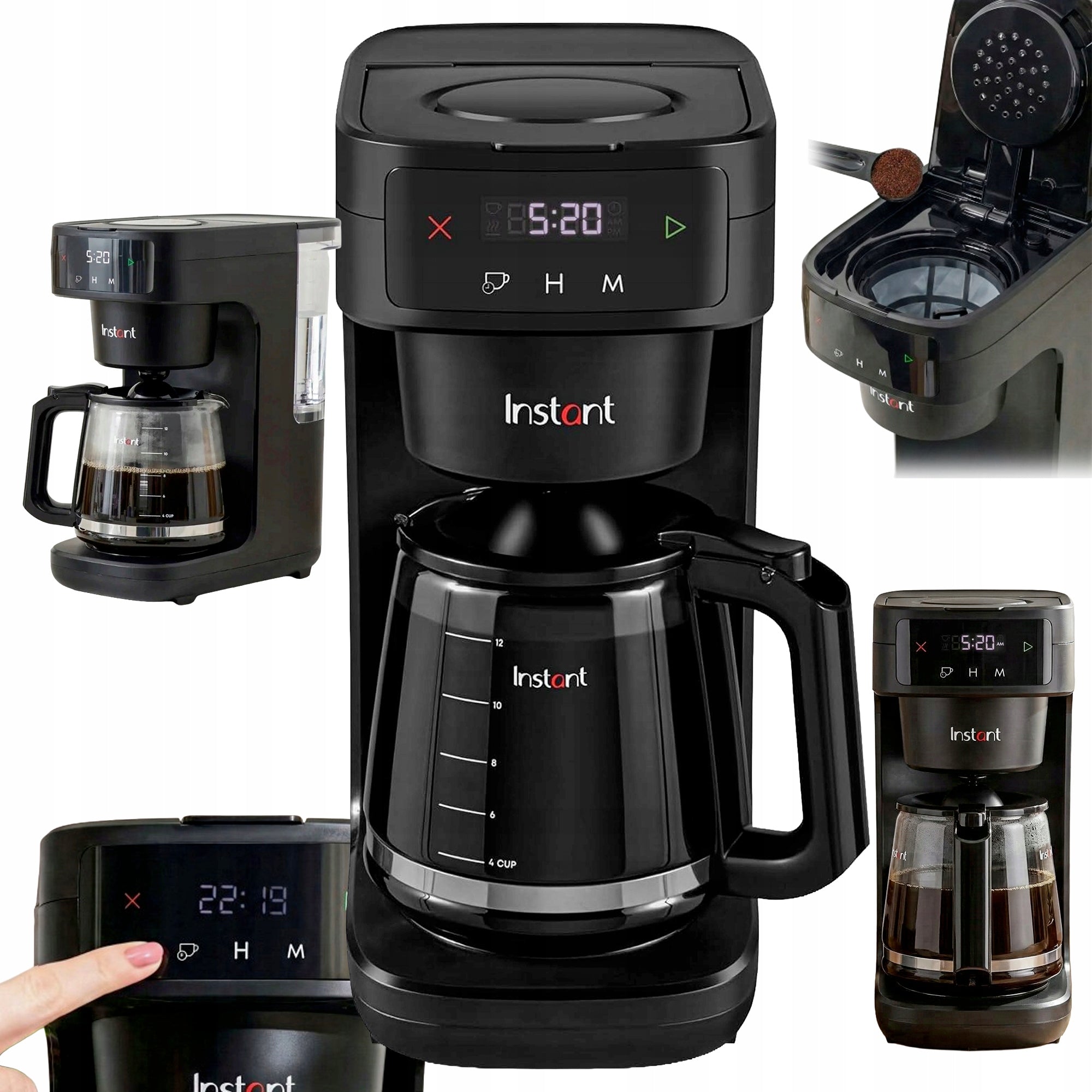 Overflow coffee maker Instant Brew 1,8L 12 cups programmer quiet