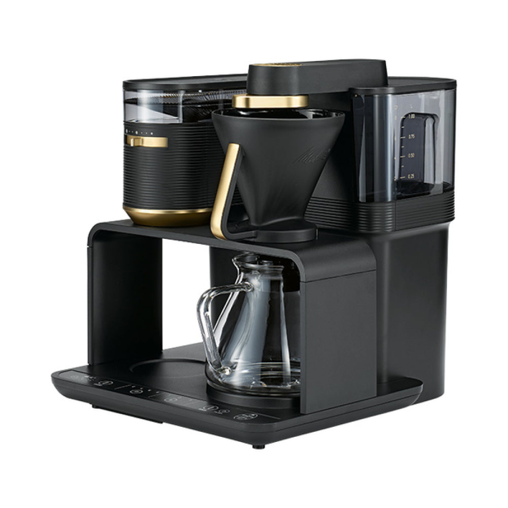 Overflow coffee maker Melitta black 1515 W 1 l jug with grinder Manufacturer code 1024-02