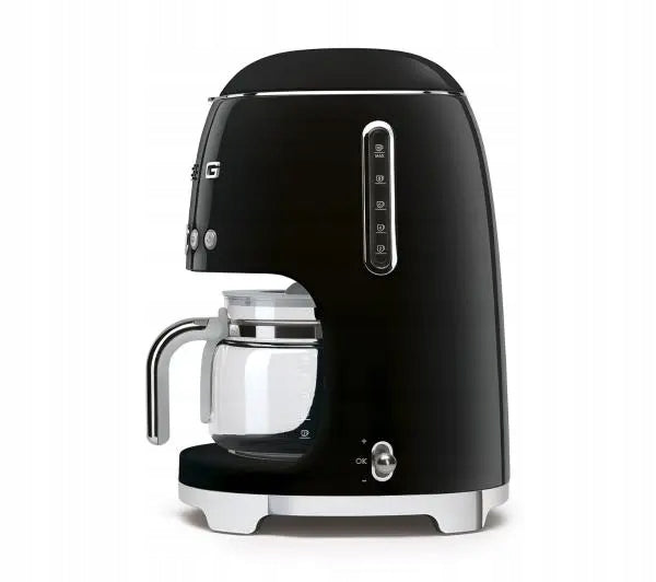 Overflow coffee maker Smeg DCF02BLEU 1050W Dripping lock Black Brand Smeg