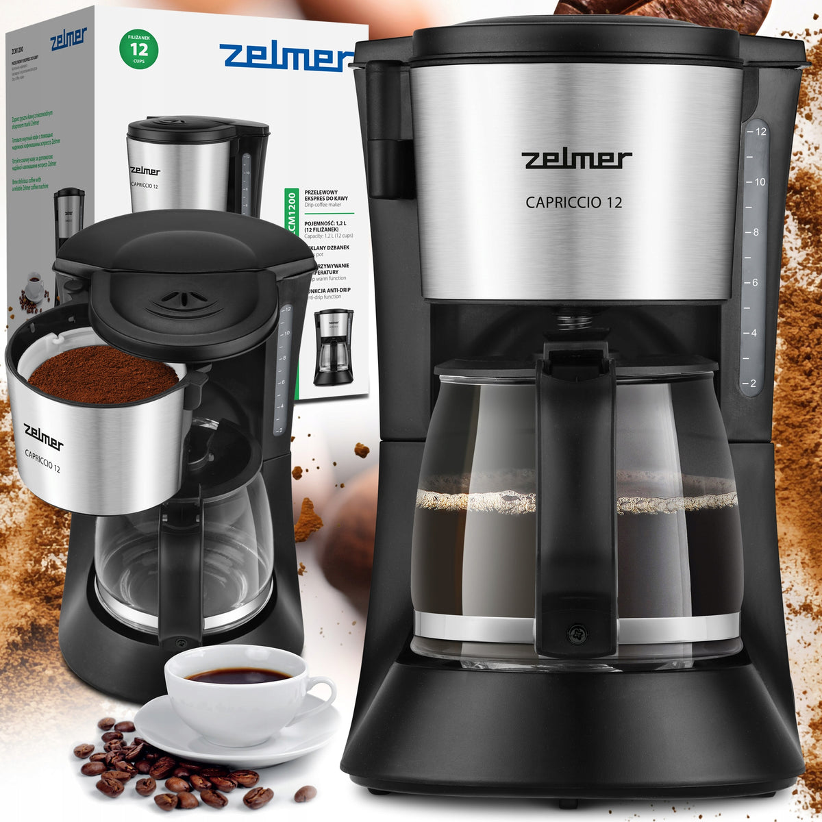 Overflow coffee maker Zelmer ZCM1200 680W 1,2l
