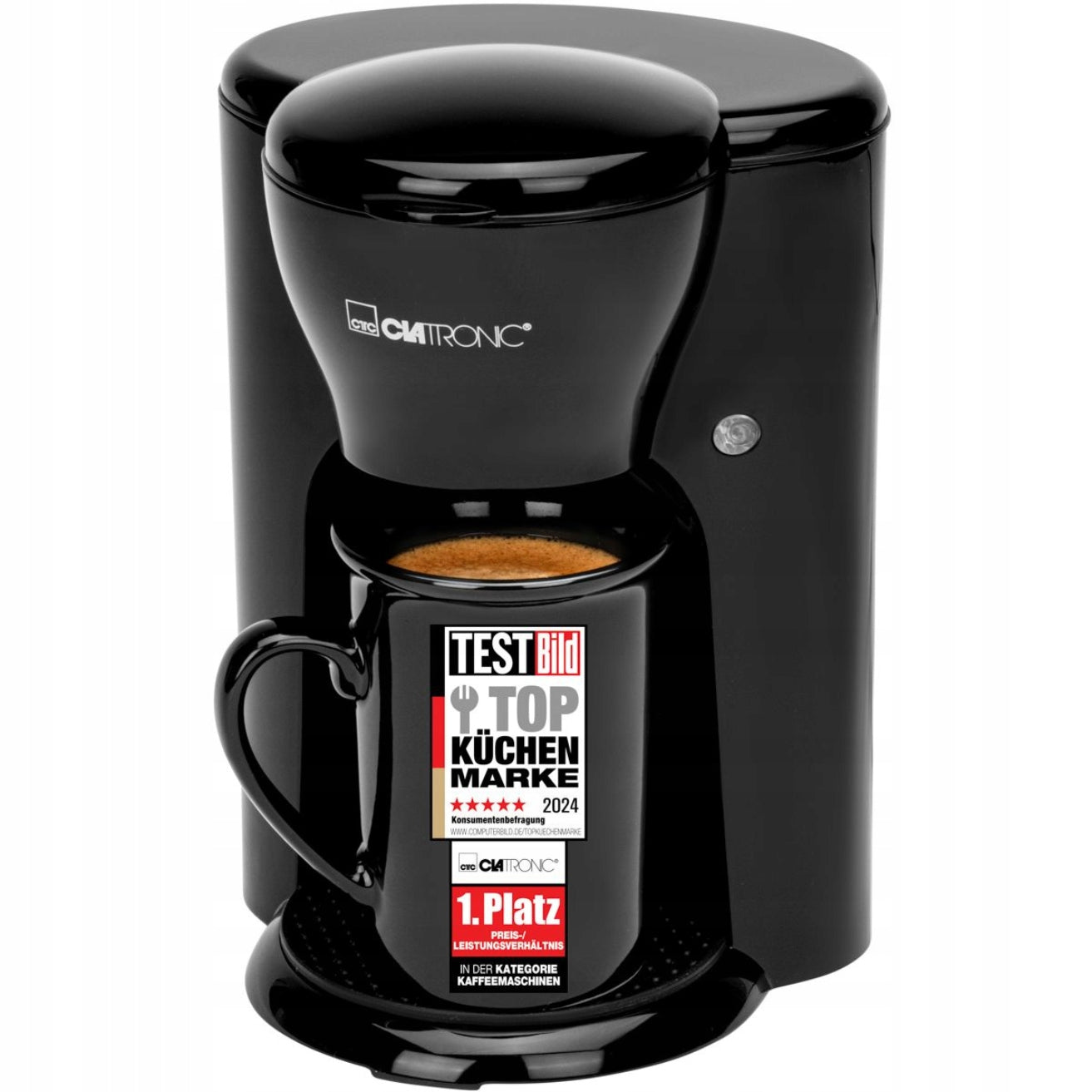 Overflow coffee maker for 1 cup Clatronic KA