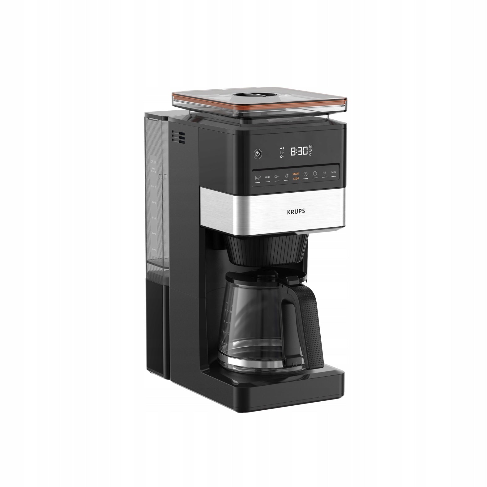 Overflow coffee maker with built-in steel grinder KRUPS Grind&BrewXL KM8428 Brand Krups