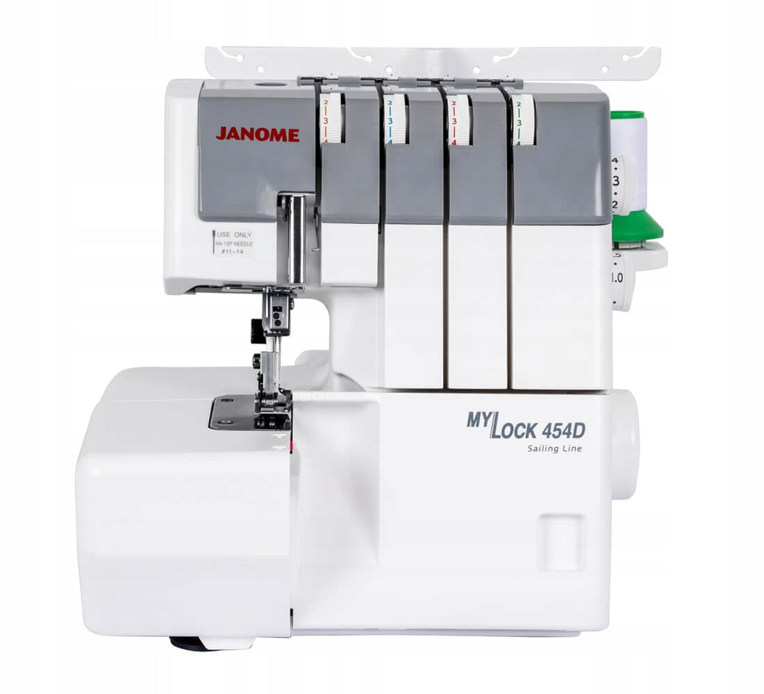 Overlock sewing machine Janome 454D, 7 stitches, 3/4-thread + Freebies