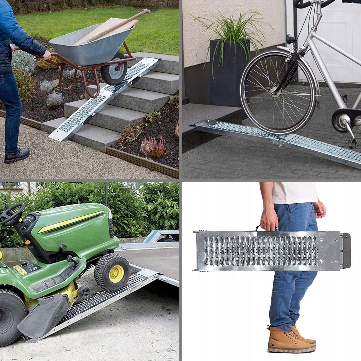 Overrun Ramp 2x Steel Driveway Set 400kg Brand Vounot