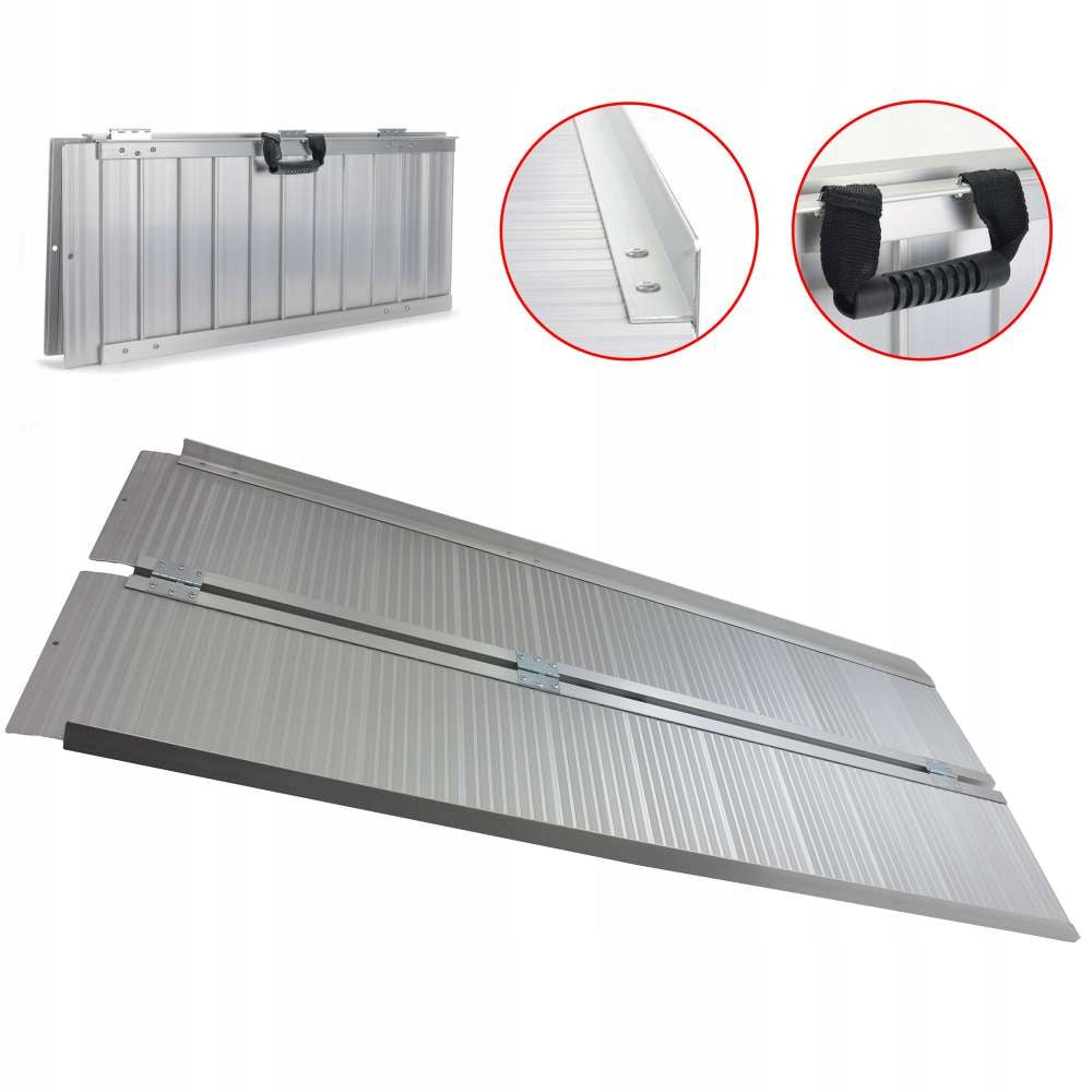 Overrun ramp aluminium driveway 154cm LOAD CAPACITY up to 270kg ramp weight 15kg