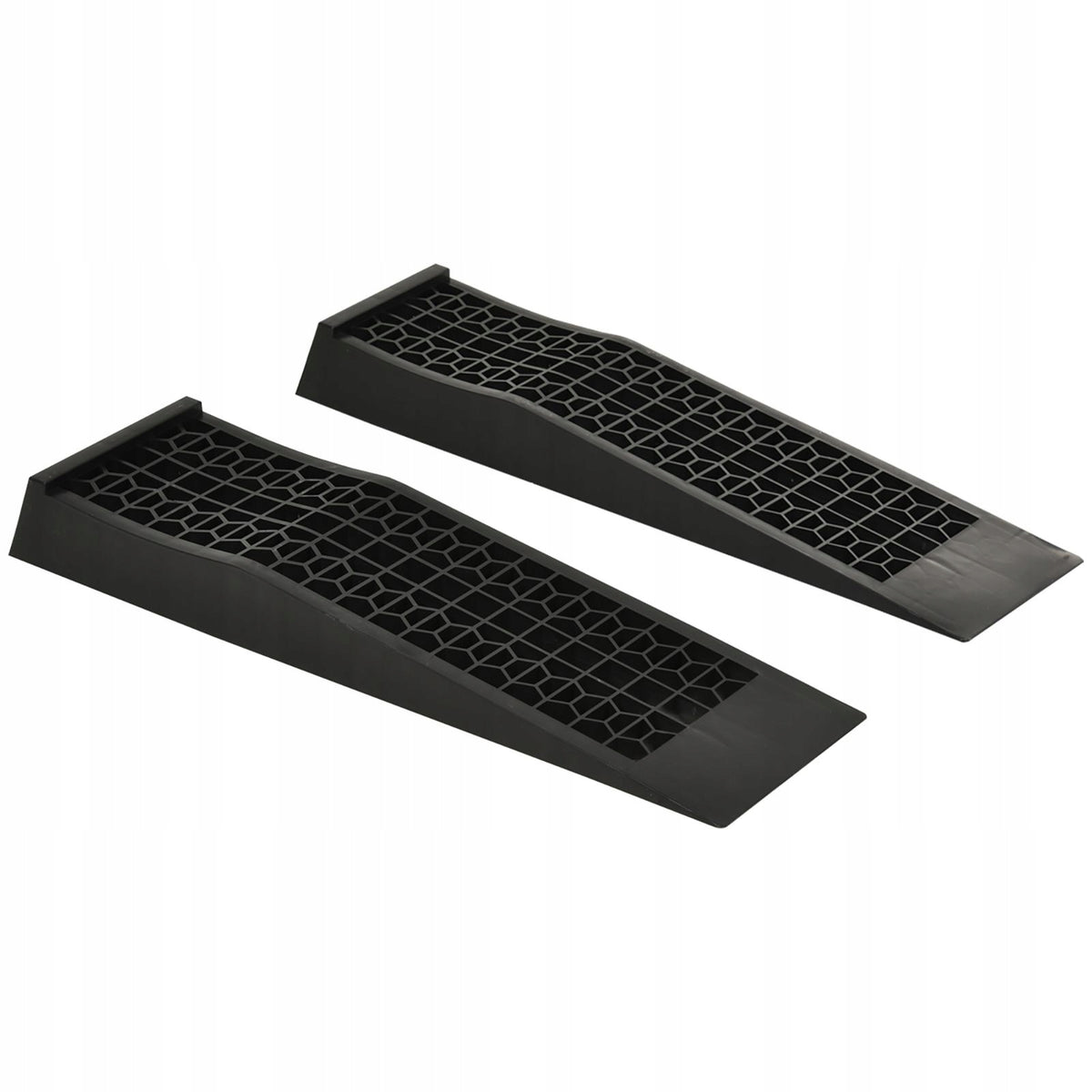 Overrun ramps 2 pieces 70x20x8 cm to 3000 kg black