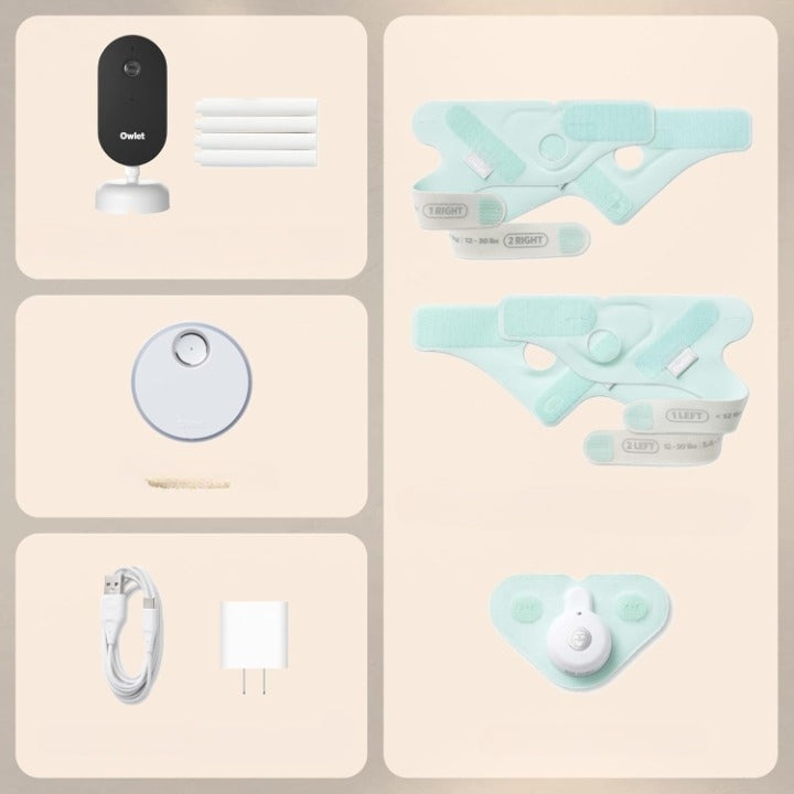 Owlet Dream Duo Baby Monitor and Pulse Oximeter Dream Sock blue Kind electronic nanny