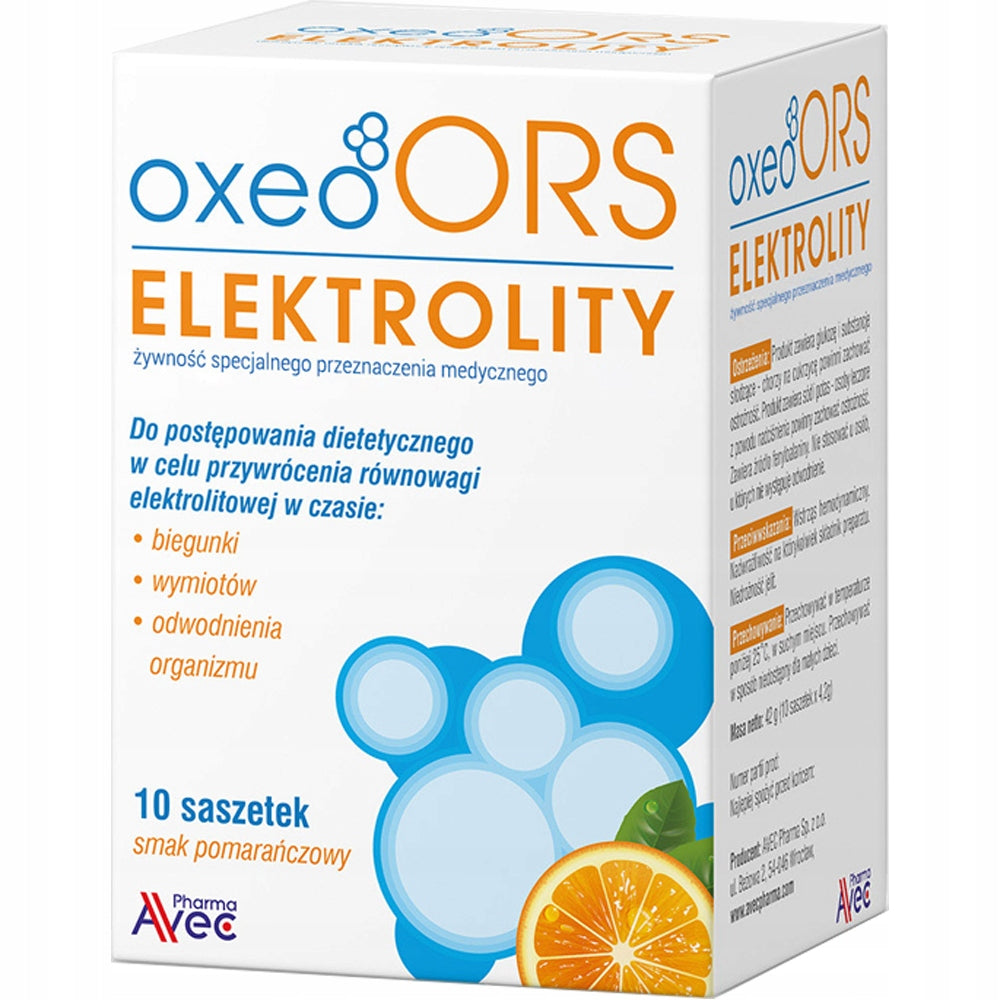 OxeoORS electrolytes EFFECTIVE HYDRATION 10 sash.