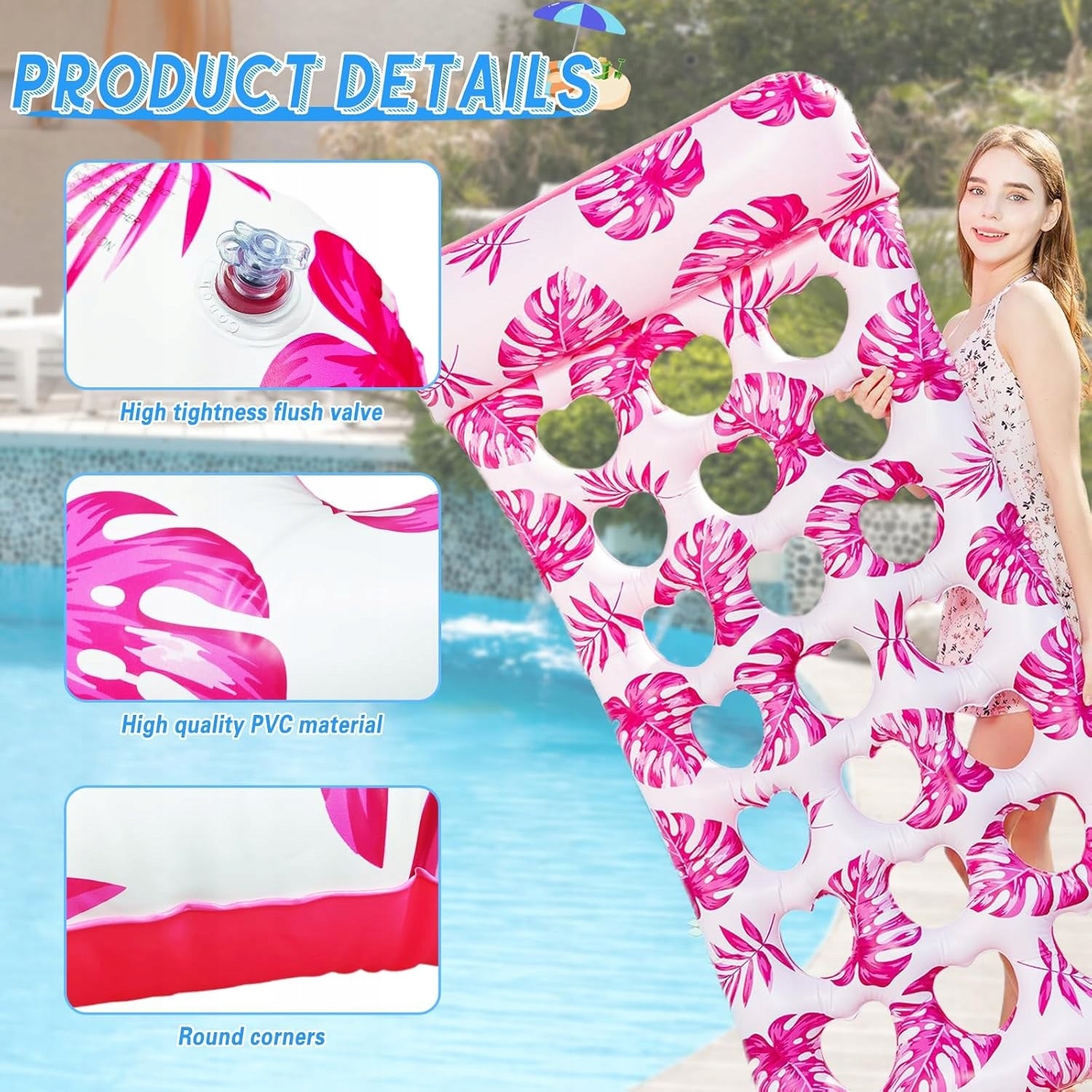 P/08 Hillylolly Inflatable Resting Swimming Mattress 188x88 cm 90kg EAN (GTIN) 8592061090998