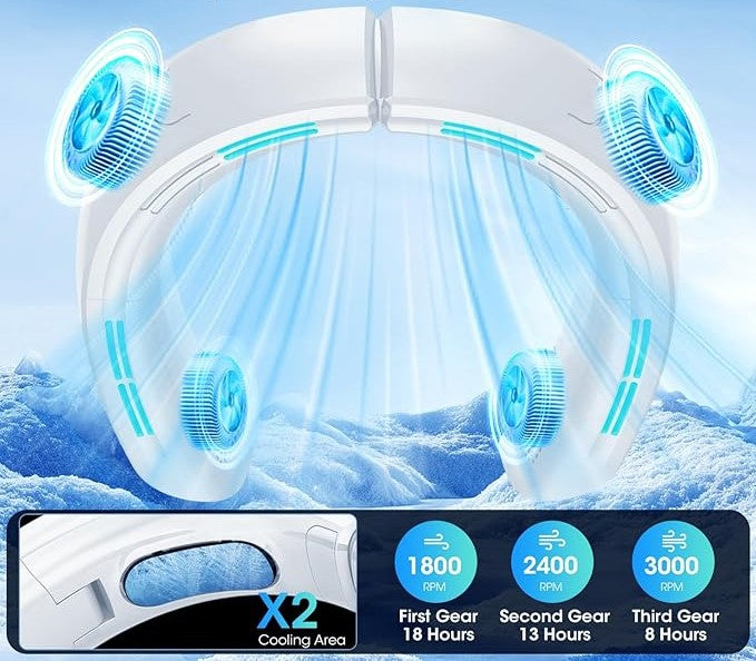 P/22 Fan Neck Fan Turbo 6000 mAh Portable Adjustable 360° B Manufacturer code 84634