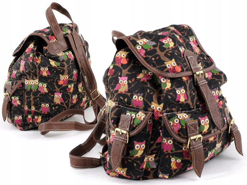 P3 LARGE SCHOOL BACKPACK A4 VINTAGE UNISEX RETRO