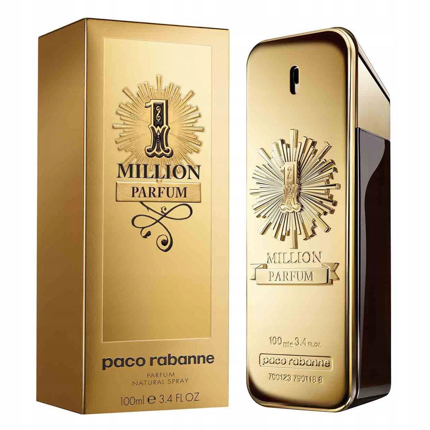 PACO RABANNE 1 Million Eau de Parfum for Men Perfume 100ml Product weight with unit packaging 0.47 kg