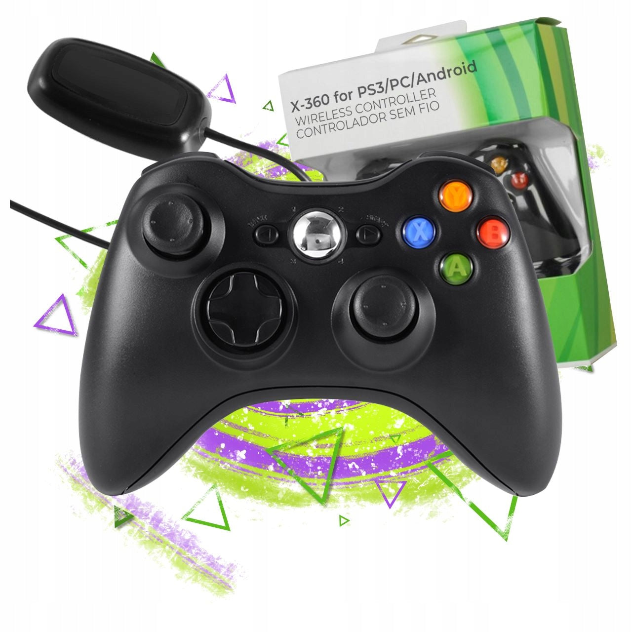 Belaidis Žaidimų pultelis Xbox 360 Controller juodas
