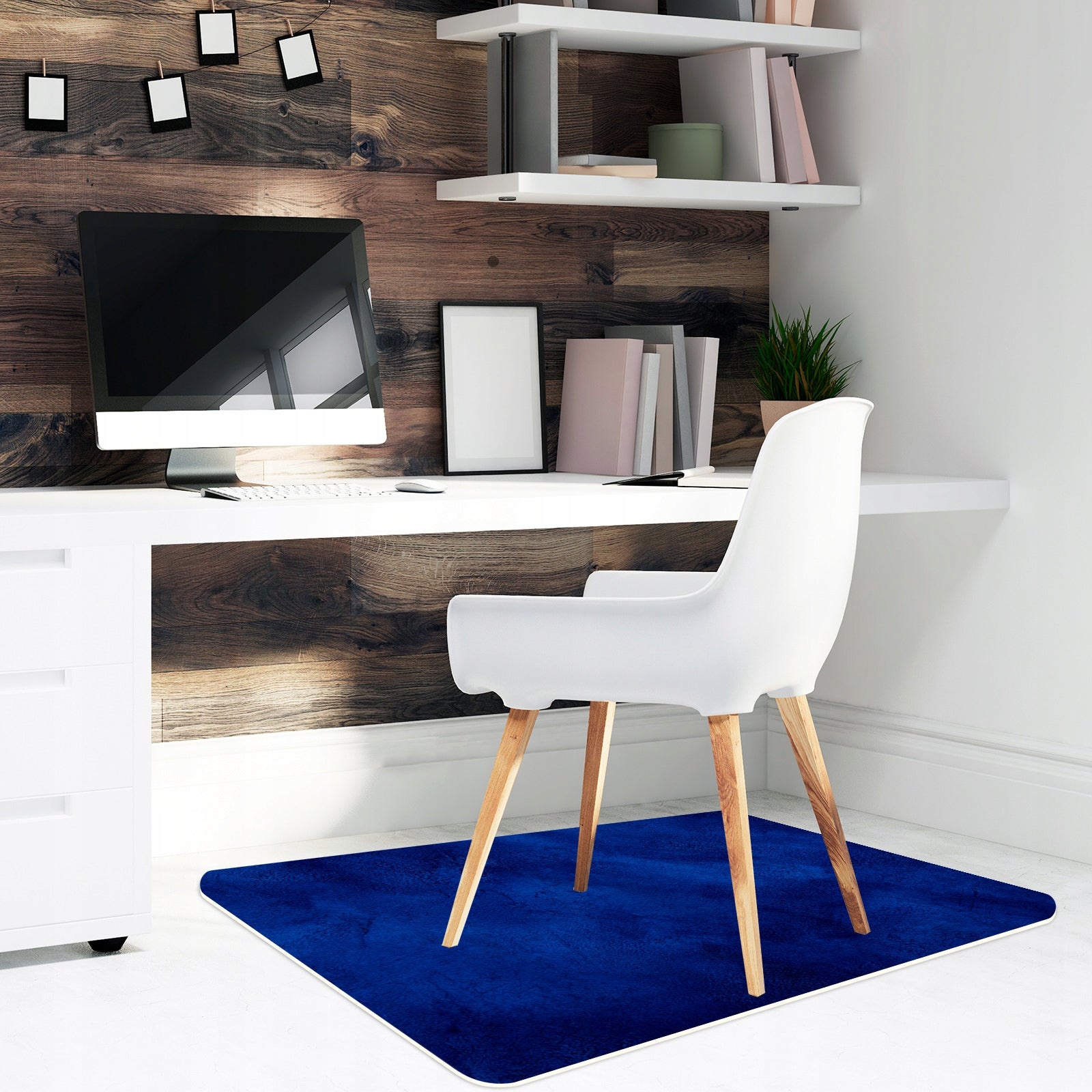 PAD MAT FOR PROTECTIVE CHAIR NAVY BLUE CONCRETE 2,0 mm 100cm Product width 100 cm
