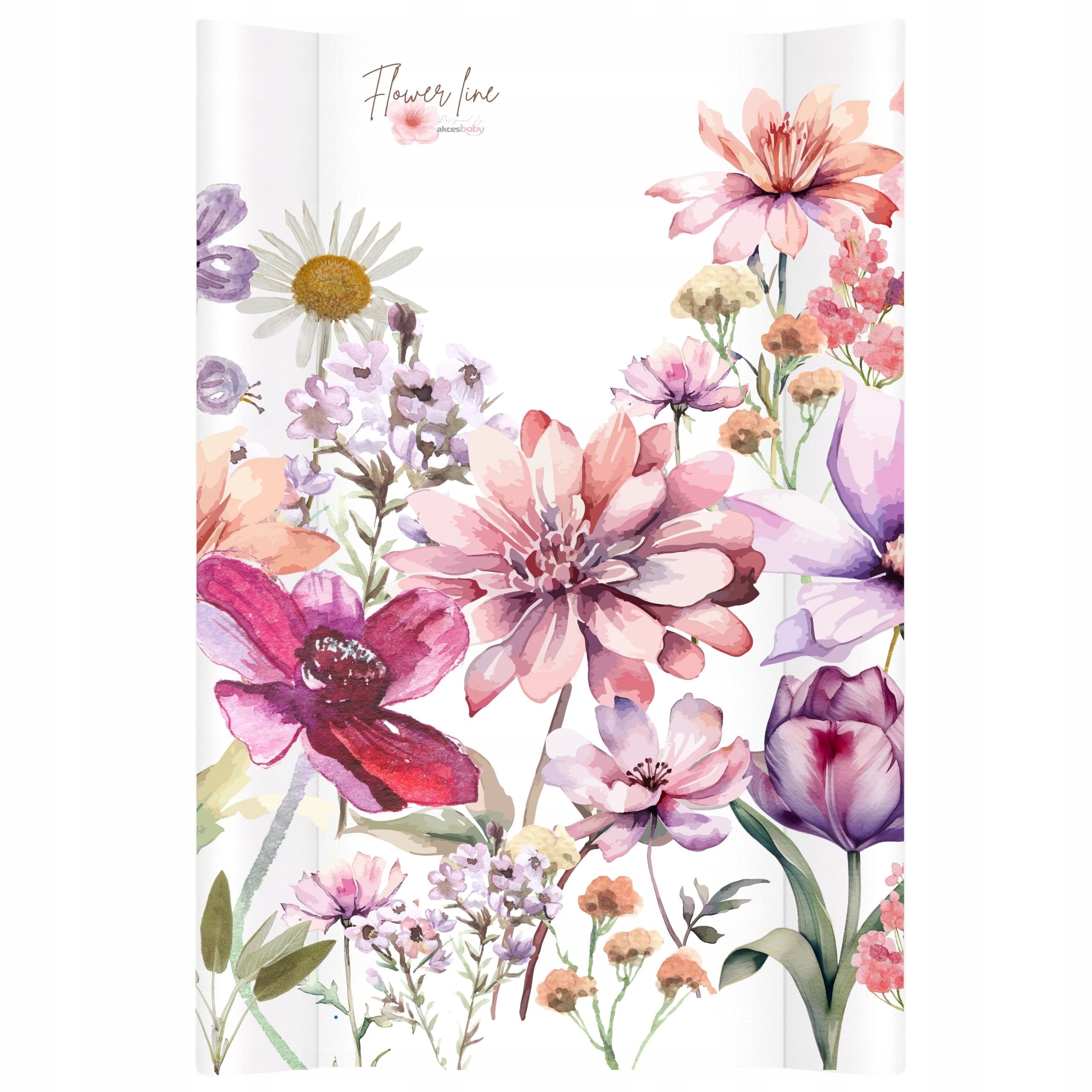 PADDED CHANGING TABLE FOR COT MEADOW FLOWER LINE PREMIUM