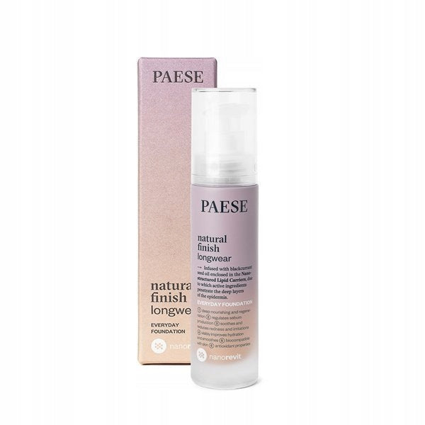 Make-up-Basis Paese Nanorevit Natural Finish Longwear Everyday 01 Ivory 35 ml, 01 Ivory