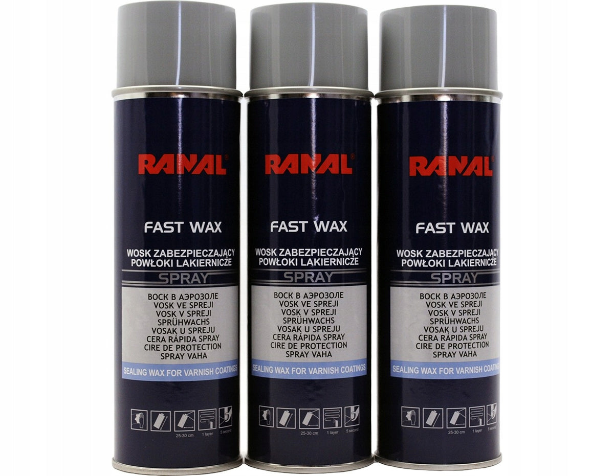 PAINT COATING PROTECTION WAX 500ml SPRAY FAST WAX RANAL Manufacturer Ranal