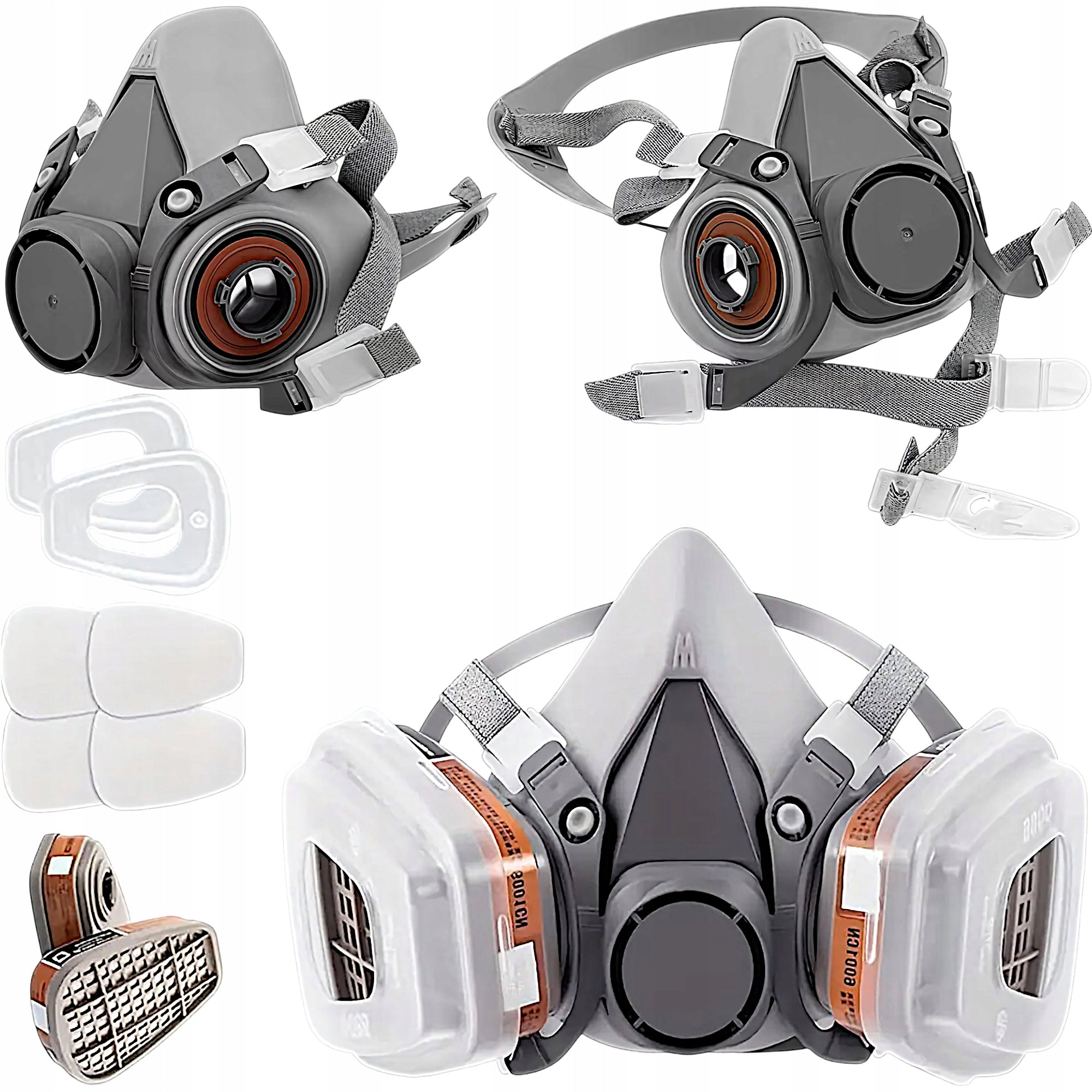 PAINT MASK HALF MASK DUST PROTECTION FILTERS CARTRIDGES 12x FILTER Packaging status original