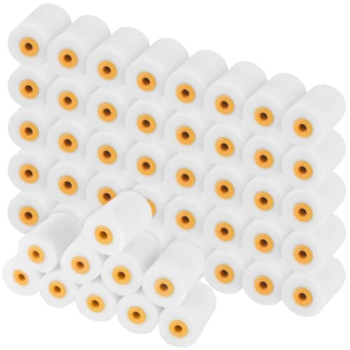 PAINT ROLLERS SPONGE WHITE FOR PAINT VARNISH SET OF 50 PIECES wooden Brand no brand