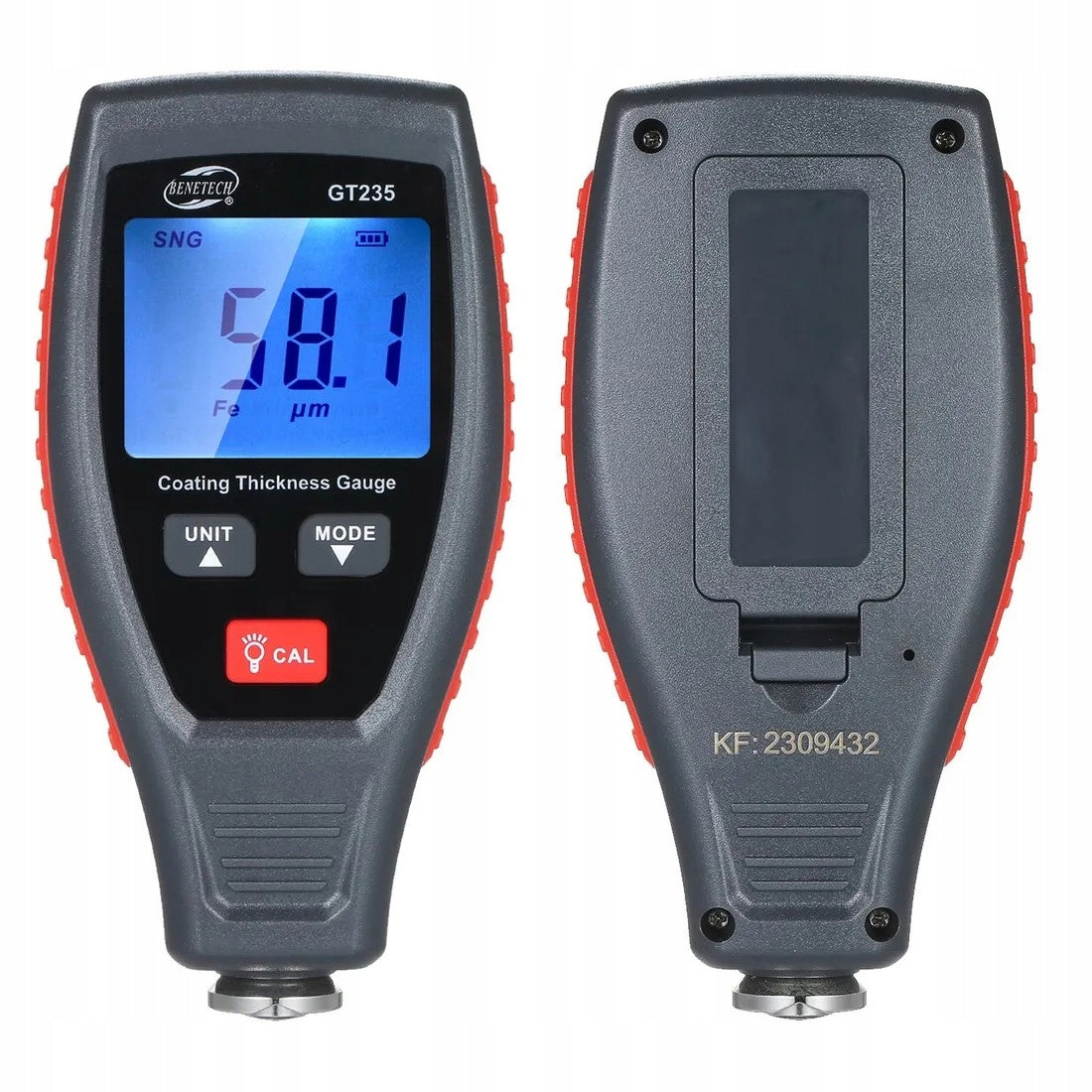 PAINT THICKNESS GAUGE COATING TESTER AUTOMATIC SENSOR +ETUI +BATTERIES Batteries included yes