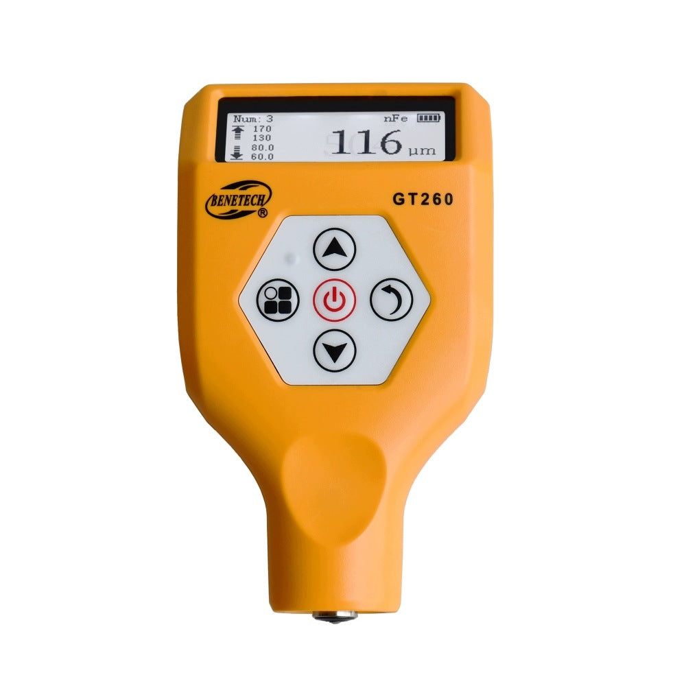 PAINT THICKNESS GAUGE MATERIAL TESTER AUTOMATIC LCD COATING SENSOR Manufacturer code GT260