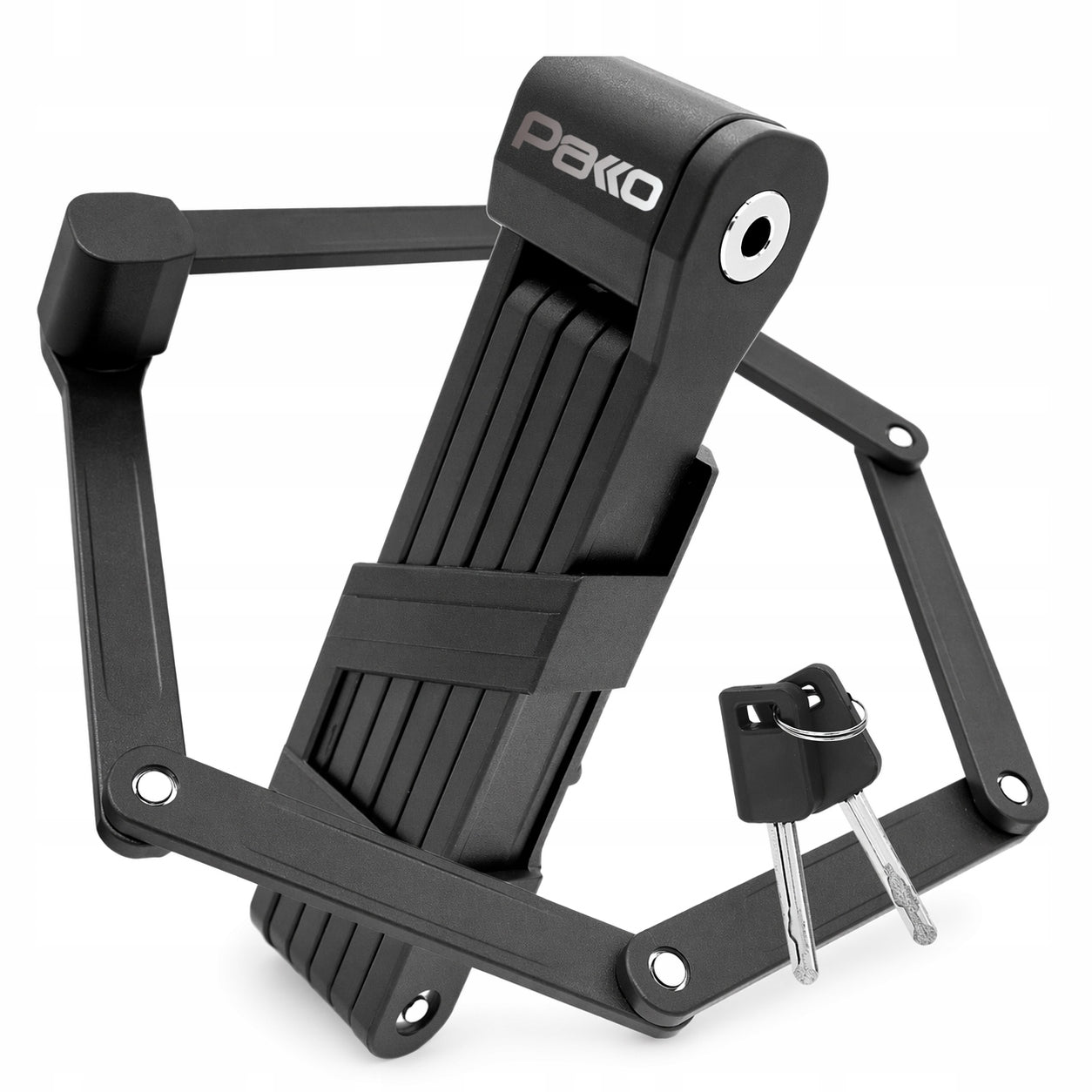 PAKKO folding bicycle lock with handle and 2 keys 85cm (E011)