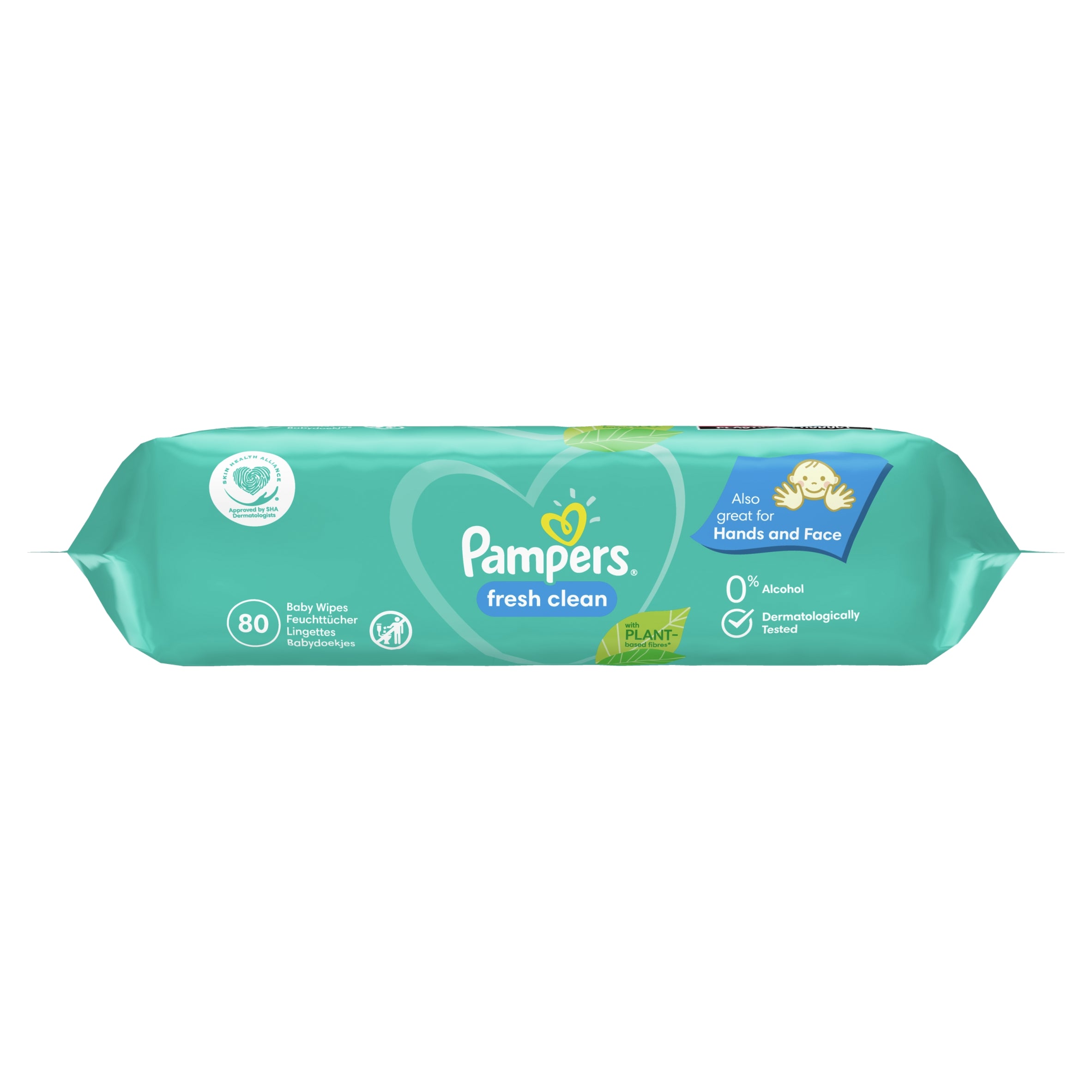 PAMPERS FRESH & CLEAN WET WIPES FOR CHILDREN PACK OF 80 Brand Pampers