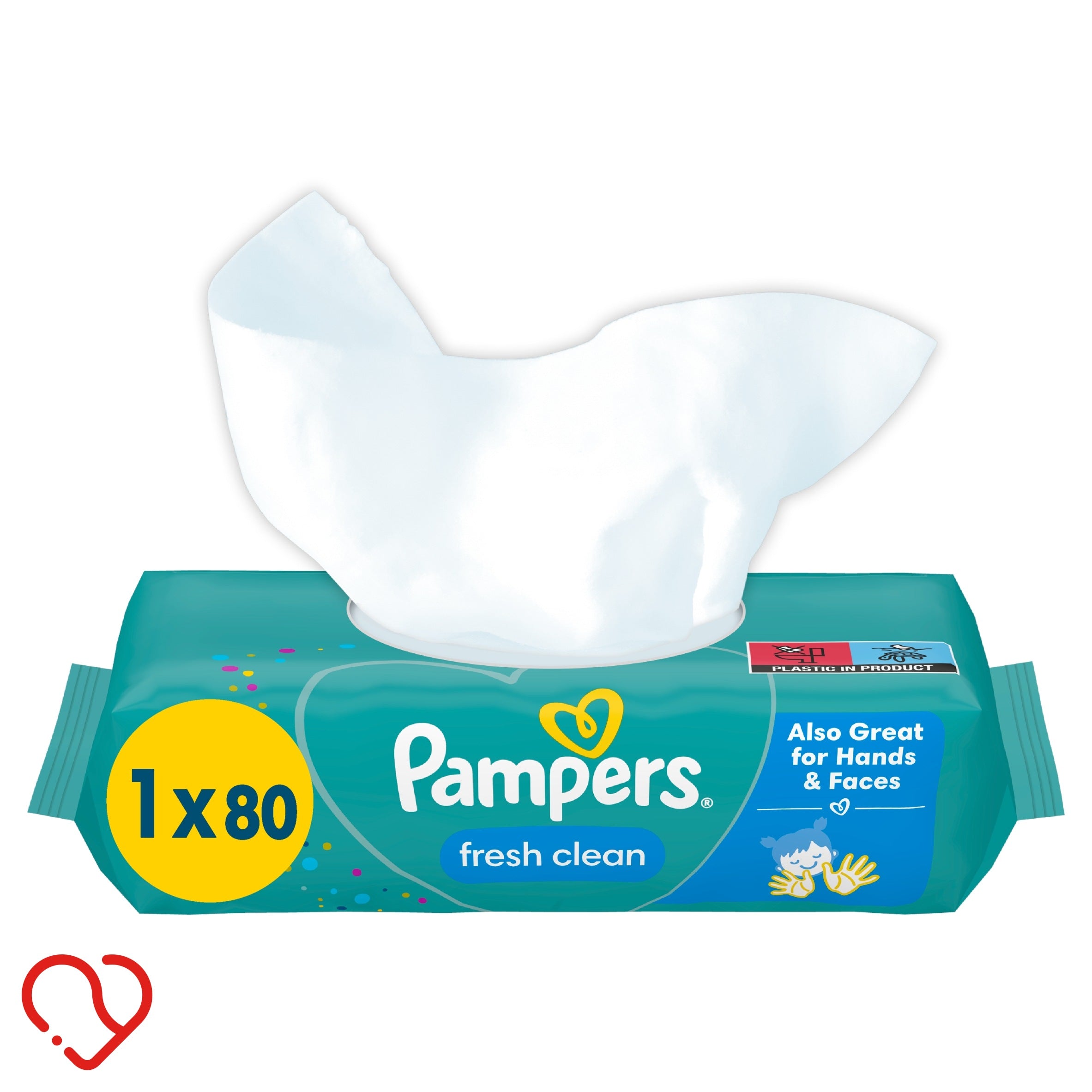 PAMPERS FRESH & CLEAN WET WIPES FOR CHILDREN PACK OF 80