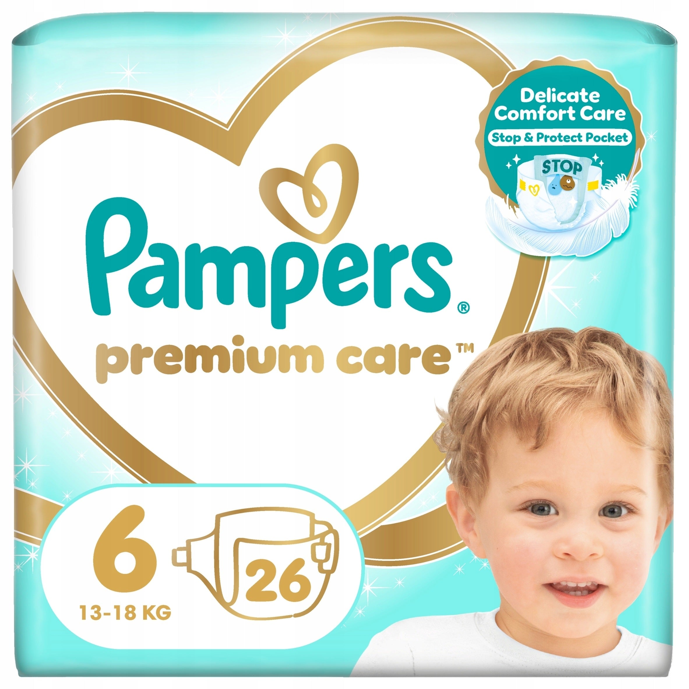 PAMPERS Premium Care Baby Diapers Size 6 26pcs 13-18kg Manufacturer code 81690250