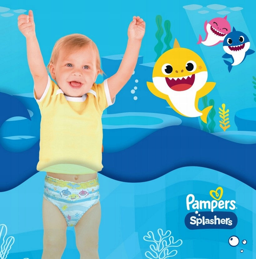 PAMPERS SPLASHERS SWIMMING DIAPERS WATER DIAPERS 14-18kg 10pcs Brand Pampers