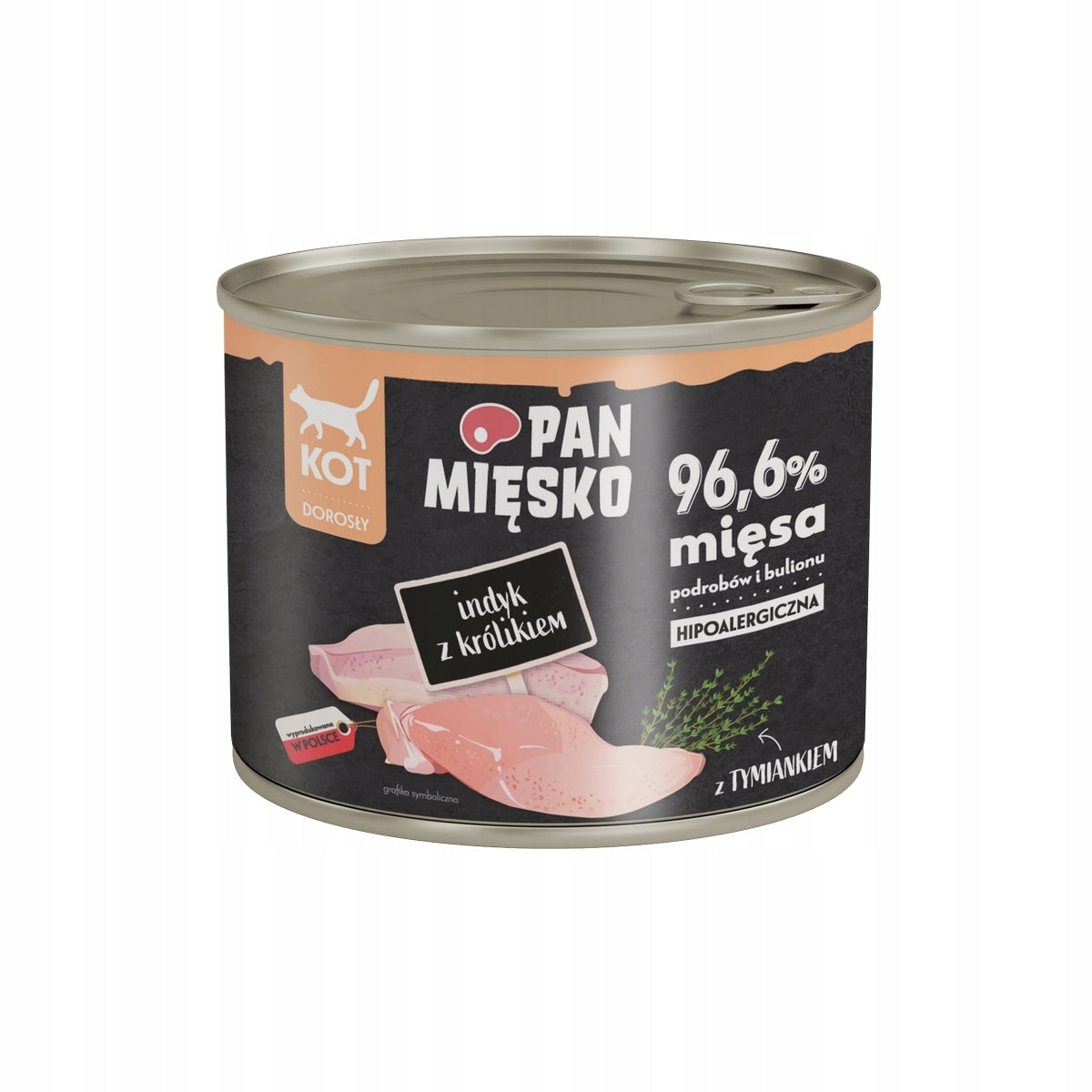PAN MIĘSKO 200g Turkey with Rabbit Cat Can Brand Pan Mięsko