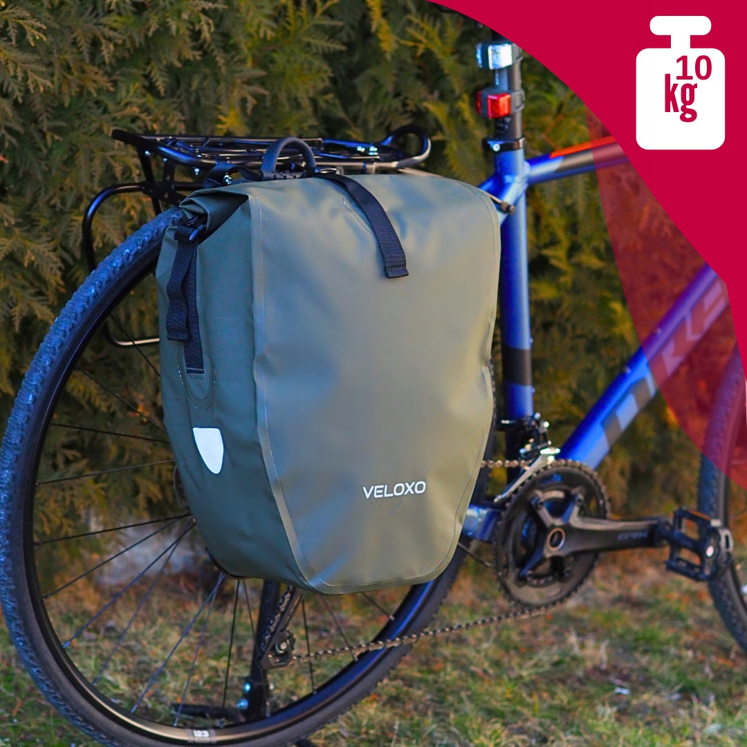 PANNIER BICYCLE BAG VELOXO ADVENTURE PRO 25 GREEN SOLID FOR TRUNK 25L Manufacturer code 5905413651427