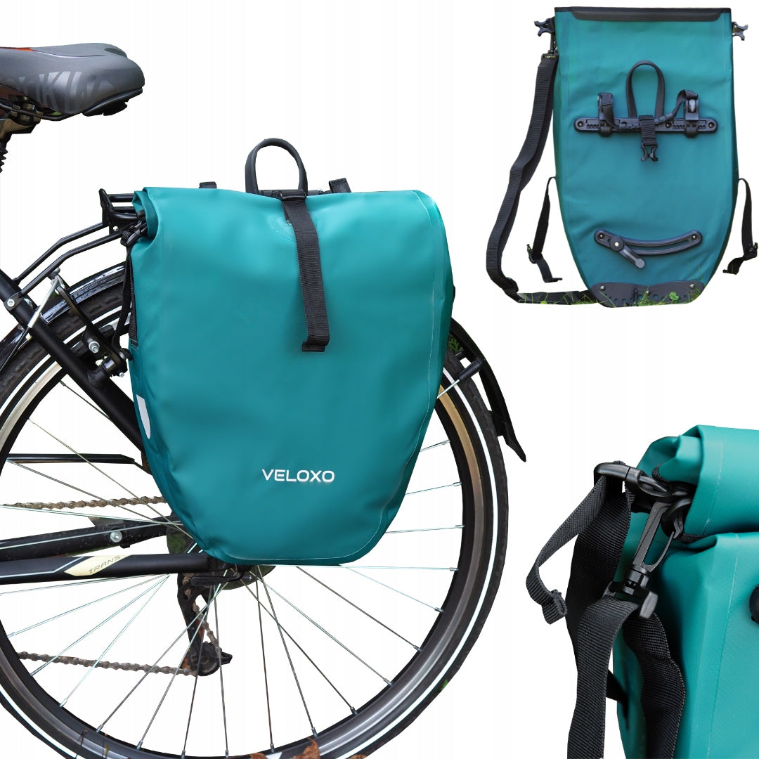PANNIER BICYCLE BAG VELOXO ADVENTURE PRO 25 STORM SOLID FOR TRUNK 25L