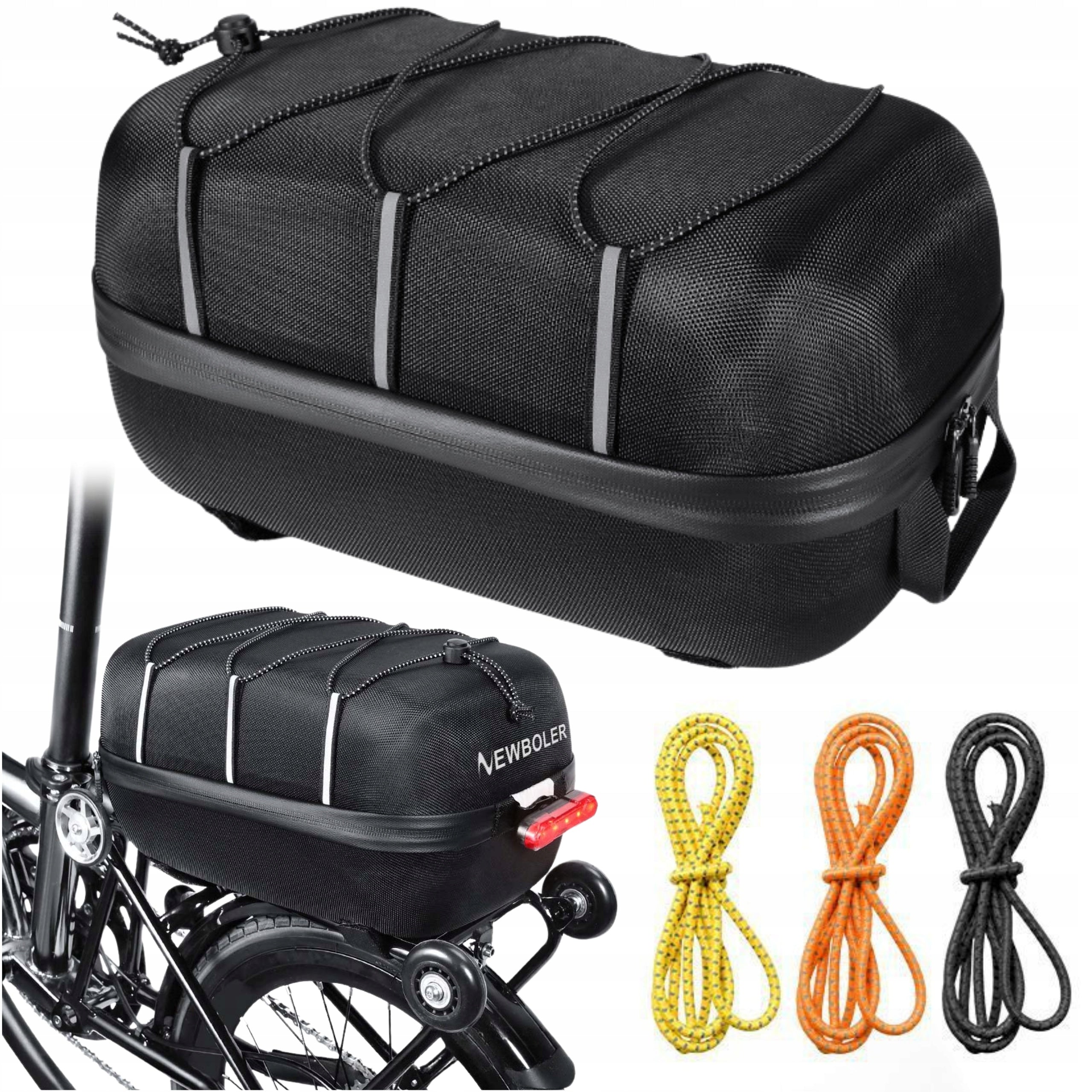 PANNIER FOR RACK BICYCLE BASKET CAPACIOUS CASE WITH ELASTIC BAND 10L