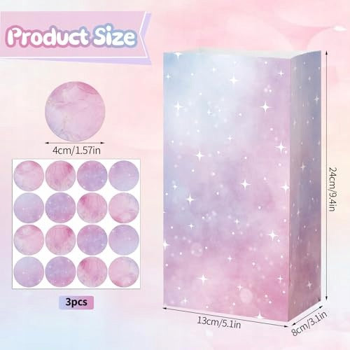 PAPER BAGS FOR GIRLS GRADIENT PINK PURPLE GIFT 36 PCS Manufacturer code SWC5908151213308