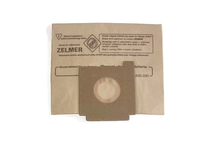 PAPER BAGS OF VACUUM CLEANER ZELMER MAGNAT, JUPITER, SOLARIS, SOLARIS TWIX, Manufacturer code IZ.3000.0055