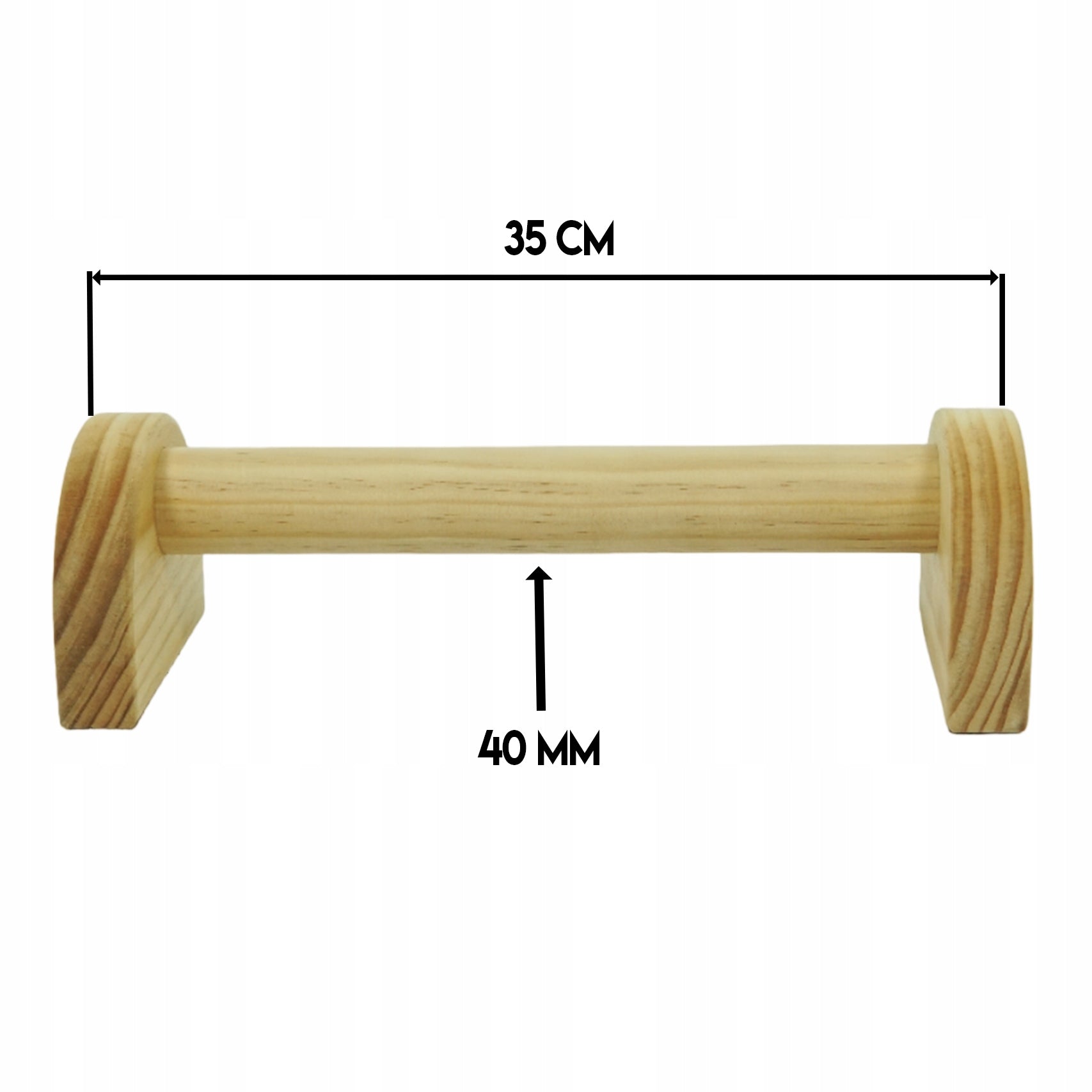 PARALETTES WOODEN HANDRAILS PUSH-UP HANDLES - KURA SPORT Brand Kura Sport