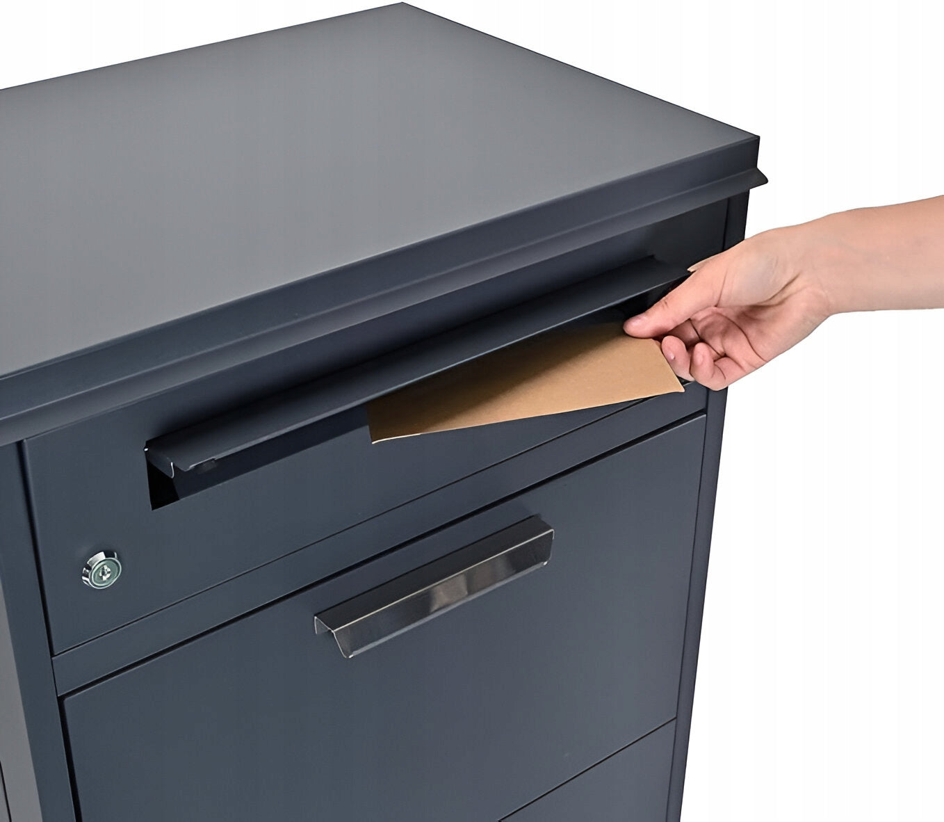 PARCEL BOX LETTERS COURIER STANDING SLOT Box type european mailbox slot