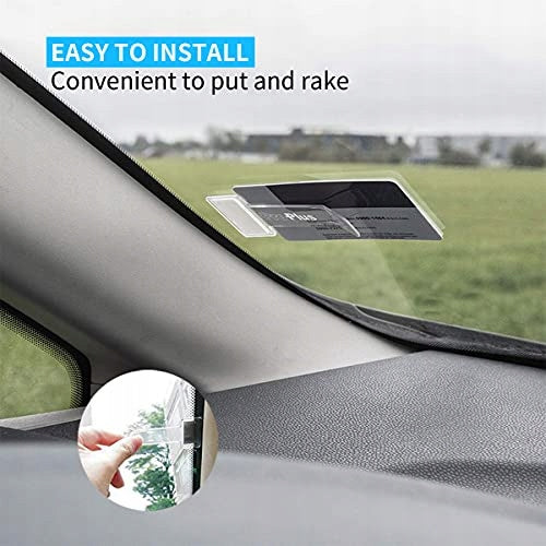 PARKING TICKET HOLDER CLEAR SELF ADHESIVE FOR GLASS 6 PCS Manufacturer code Bez marki