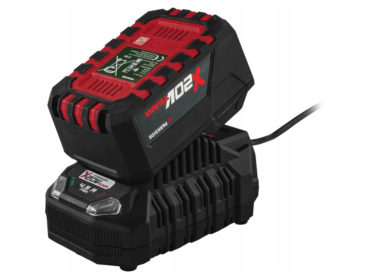 PARKSIDE 4 Ah 20V Battery Pack with 4,5A 120W Fast Charger