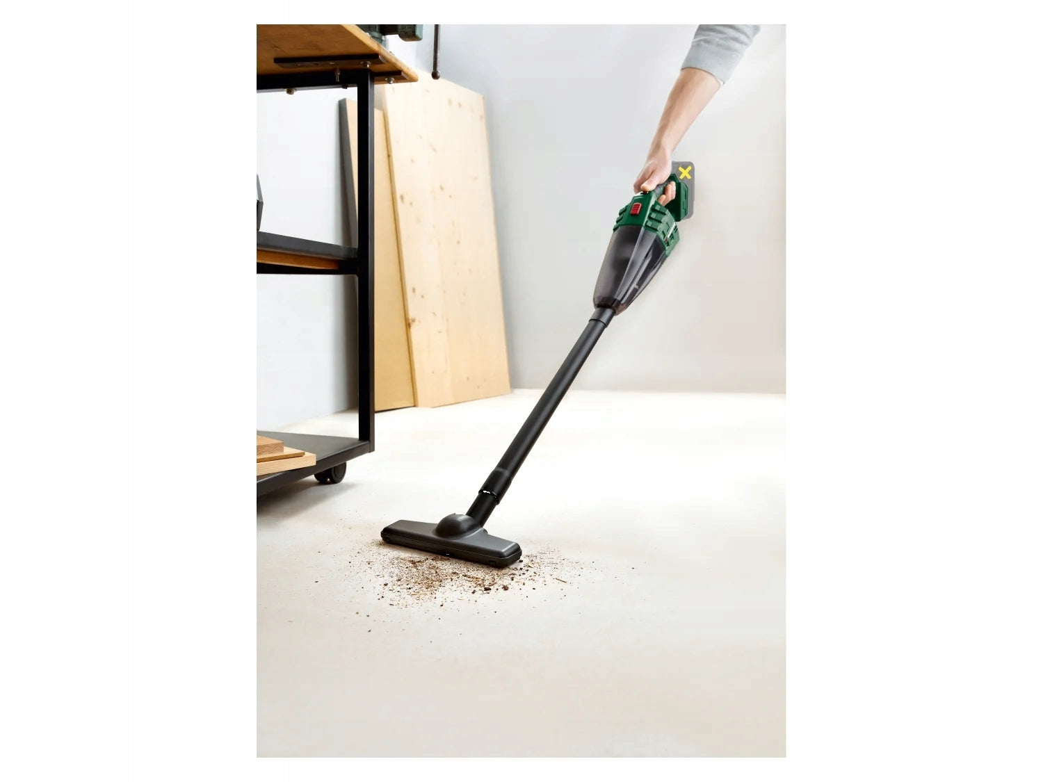 PARKSIDE Cordless Handheld Vacuum Cleaner PHSSA 20-Li D2 green + ACCESSORIES Dominant color green