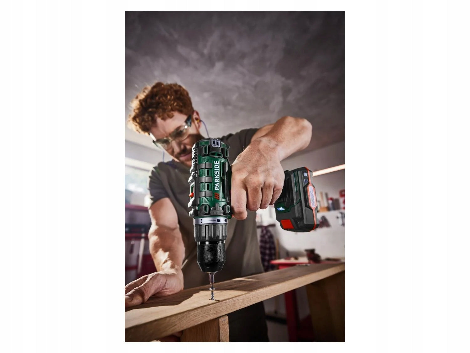 PARKSIDE Cordless PABS 20-Li Drill/Driver with AKU + LOAD and SUITCASE Series PABS 20-Li