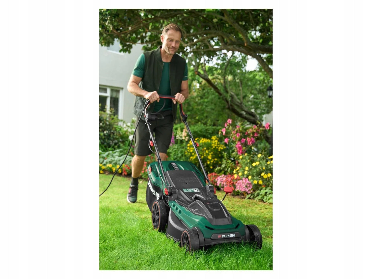 PARKSIDE Electric lawn mower, 1800 W, PERM 1800 A1 BASKET 55L Series PERM 1800 A1