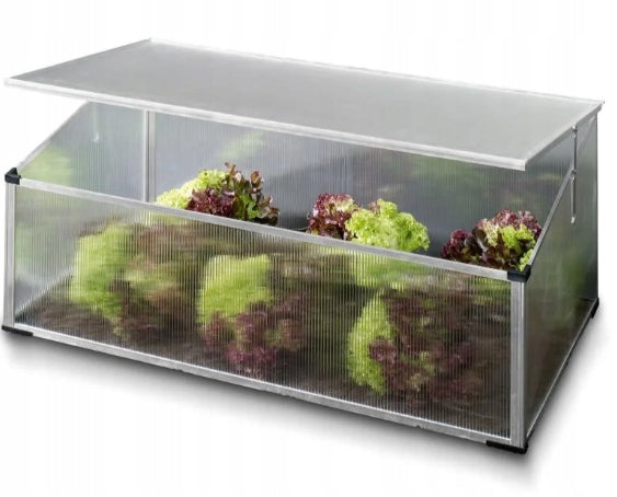 PARKSIDE Greenhouse Garden Inspection 100x30/40x60 cm Polycarbonate Aluminium Width 1 m