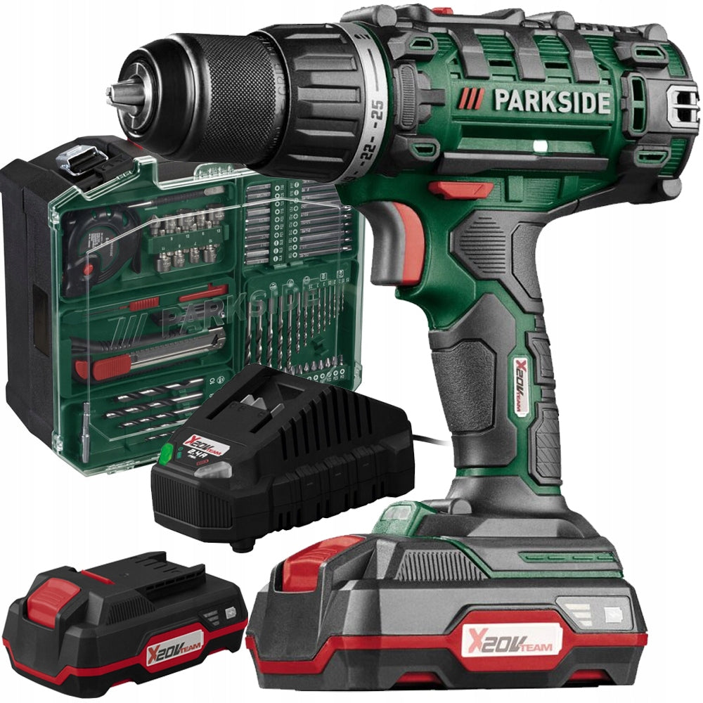 PARKSIDE PABS 20 Li G8 45Nm + 2 Aku 2Ah + 72 Accessories