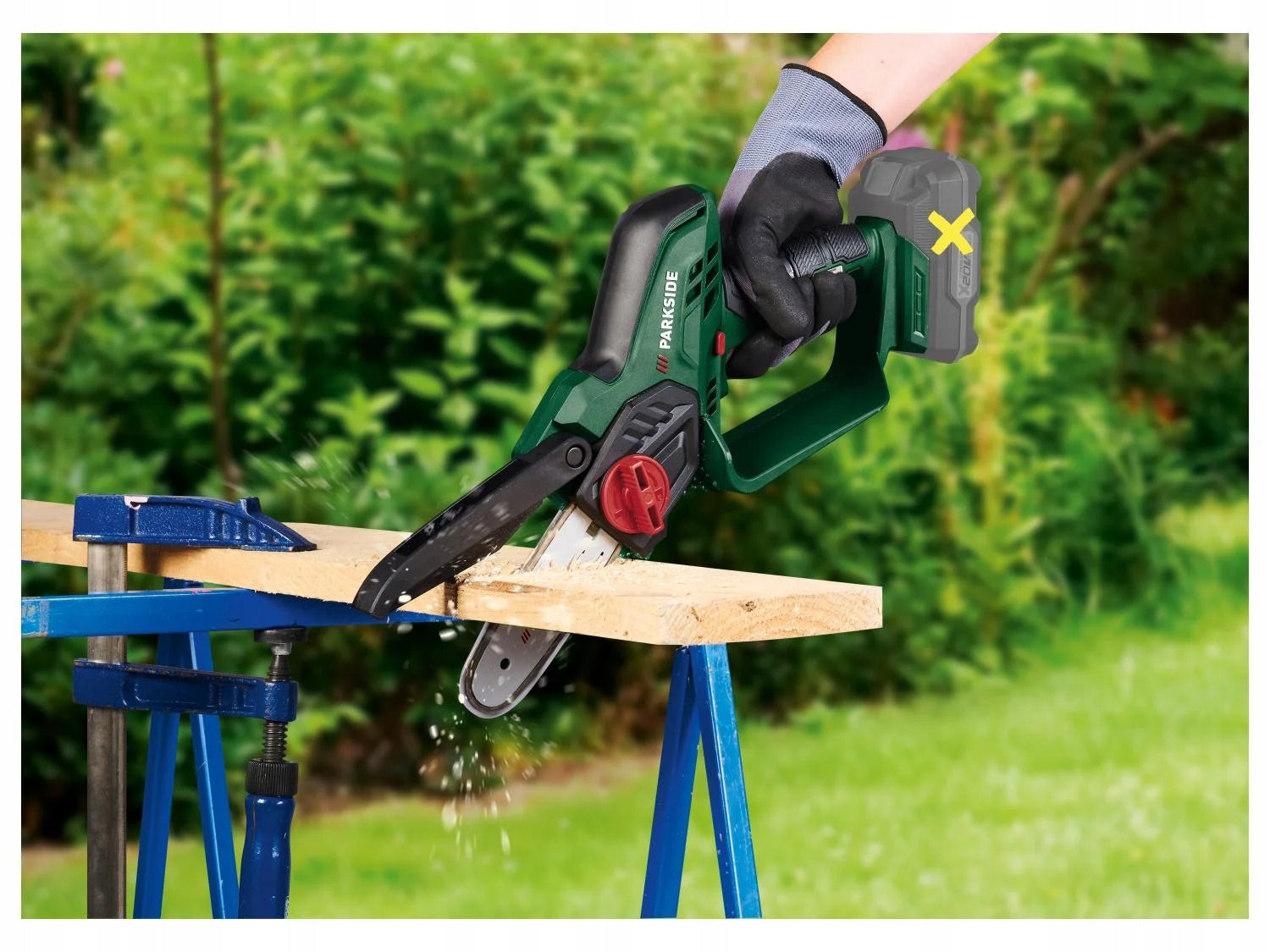 PARKSIDE PAGHS 20-Li C4 Lightweight 20V Cordless Chainsaw Manufacturer code PAGHS 20-Li C4