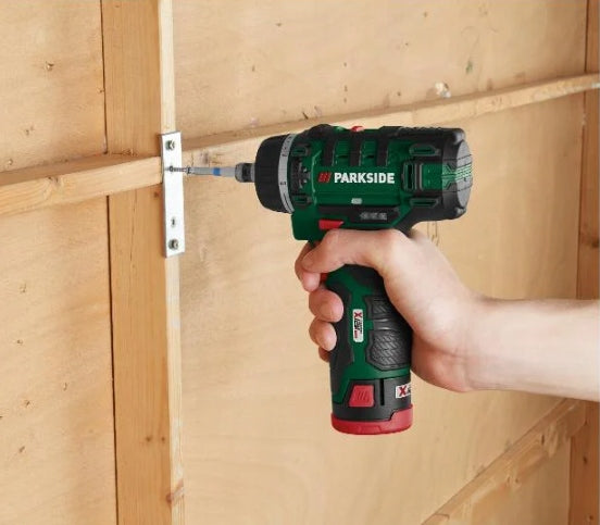 PARKSIDE PBSA 12 E4 12V Cordless LED Drill/Driver + SUITCASE Brand Parkside